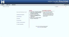 Desktop Screenshot of highcaliber.com